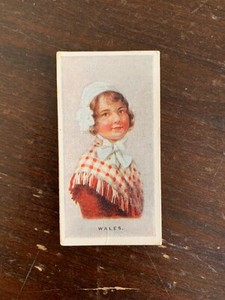 1920's Imperial Tobacco Children of All Nations #50 Wales - RARE & VINTAGE