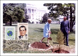 Sc. 5459 Earth Day Dragon Karten FDC - Nixon Combo - Bild 1 von 1