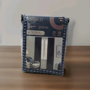 Origin 21 | Elgin | Navy | Room Darkening Back Tab | 50x84in | #4140932 - Picture 1 of 6