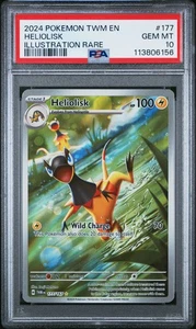 Heliolisk 177/167 Twilight Masquerade Illustration Rare PSA 10 Pokemon Card - Picture 1 of 2
