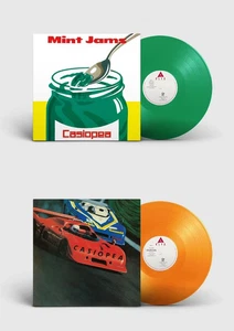 Casiopea Mint Jams Clear Green Vinyl & CASIOPEA Clear Orange Vinyl Set Reissue - Picture 1 of 3