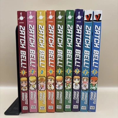 Zatch Bell! por Makoto Raiku 1ª Edición Volumen 1-9 Juego de Libros Tapa blanda Viz Media Foto 1 de 4