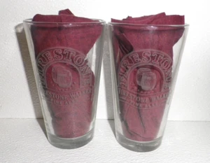 ¡DOS! "Lote de vasos de cerveza Firestone Walker de colección publicidad de 6" - Imagen 1 de 3