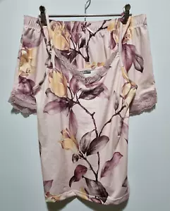 Serra 2 Piece Camisole & Shorts Set Women's (Size 10) Pink Floral, Sleepwear - Picture 1 of 18