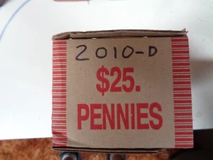 2010 D 50 ROLLS box lincoln cent uncircuated - Picture 1 of 2