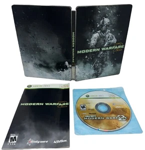 Call of Duty Modern Warfare 2 Hardened Xbox 360 Steelbook Complete CIB w/ Manual - Picture 1 of 9
