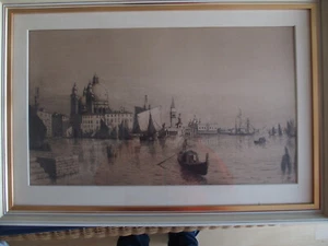 Venecia, Venecia, Venecia, Grabado de Lemuel D. Eldred 65 x38 cm - Imagen 1 de 7