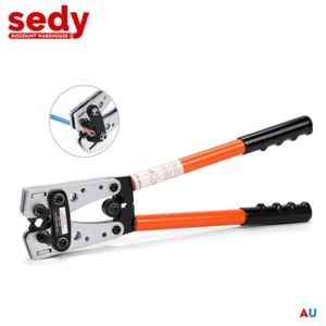 6-50 mm² Crimp Tube Terminal Crimping Crimper Tool Battery Cable Lug New - Picture 1 of 9
