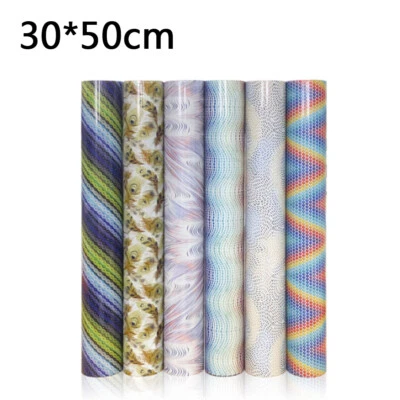 Glitter Heat Transfer Vinyl Sheets Paper Roll PU HTV Film Iron On Shirts Making - Image 1 of 4