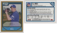 2007 Bowman Chrome Prospects Gold Refractor /50 TJ Nall #BC91