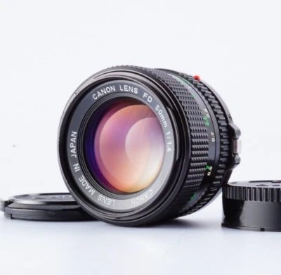EX Canon New FD 50mm F/1.4 NFD MF Standard Lens JAPAN - Image 1 of 4