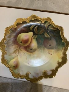 Antique Rosenthal R. C. Malmaison Hand Painted and Signed 9” Heavy Gold Gilded - Picture 1 of 8