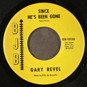 GARY REVEL: since he's been gone / i'll follow the wind BJB 7" Single 45 RPM Hea - Picture 1 of 2