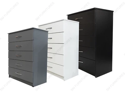 Chest of Drawers Bedside Table Sideboard Cabinet Bedroom PREASSEMBLED - image 1 of 4