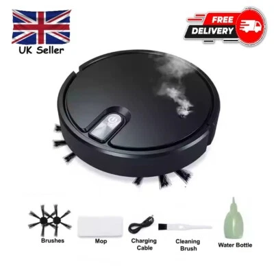 Smart Robot Vacuum Cleaner Sweep and Wet Mopping Floors Sweeping Cleaning Robot - Image 1 of 4