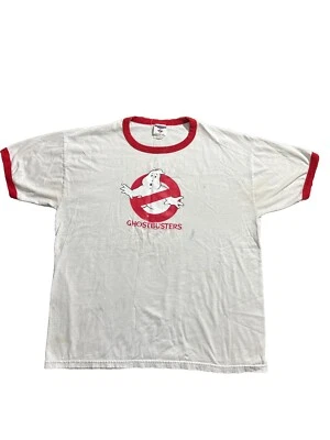 Camiseta De Colección Ghostbusters 1984 Película Promo Camiseta Blanca Timbre Rara Talla L Foto 1 de 4