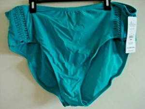 Ladies Bathing Suit Bottoms Size 3X Teal Catalina - Picture 1 of 2