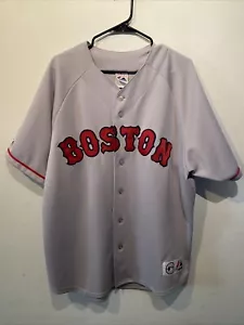 Vintage Boston Red Sox MLB Majestic Grey NO NAME Blank Road Jersey Men's X-Large - Picture 1 of 6