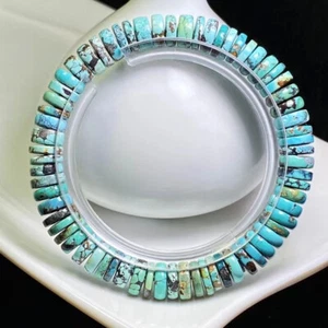 8.6mm Natural Green Turquoise Crystal Gemstone Round Beads Bracelet AAAAA - Picture 1 of 6