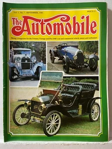 The Automobile Magazine September 1983 Vol.1 No.7 982C - Imagen 1 de 2