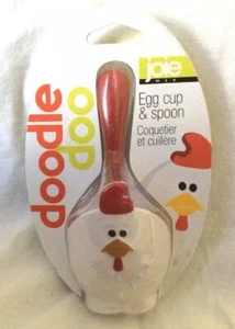 Doodle Doo Tazza Uovo & Cucchiaio Nip Joi Msc BPA Regalo Pasqua Gratuito Colazione - Foto 1 di 6