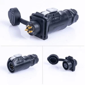 Connettore M12 2-8 Pin Impermeabile Presa Elettrica Solida Alimentazione Aviazione Paratia - Foto 1 di 19