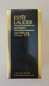 Estee Lauder Lucidity Light Diffusing Makeup 1 oz SPF 8 NEW Porcelain 38 NIB HTF - Picture 1 of 8