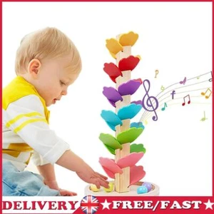 Wooden Music Tree Toy Ball Run Track Game Educational Toys for Kids 3+ Years Old - Picture 1 of 12