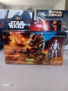 Star Wars Force Awakens Desert Assault Walker w/ First Order Stormtrooper 3 3/4" - Picture 1 of 6