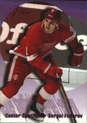 1994-95 Flair Center Spotlight #2 Sergei Fedorov Card - Image 1 of 2
