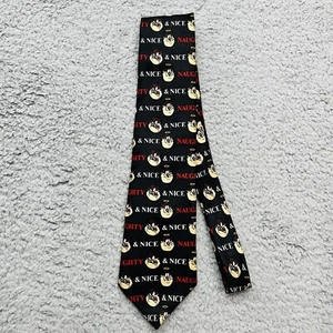 Looney Tunes Christmas Necktie Vintage Tie Tasmanian Devil Taz Naughty Or Nice - Picture 1 of 4