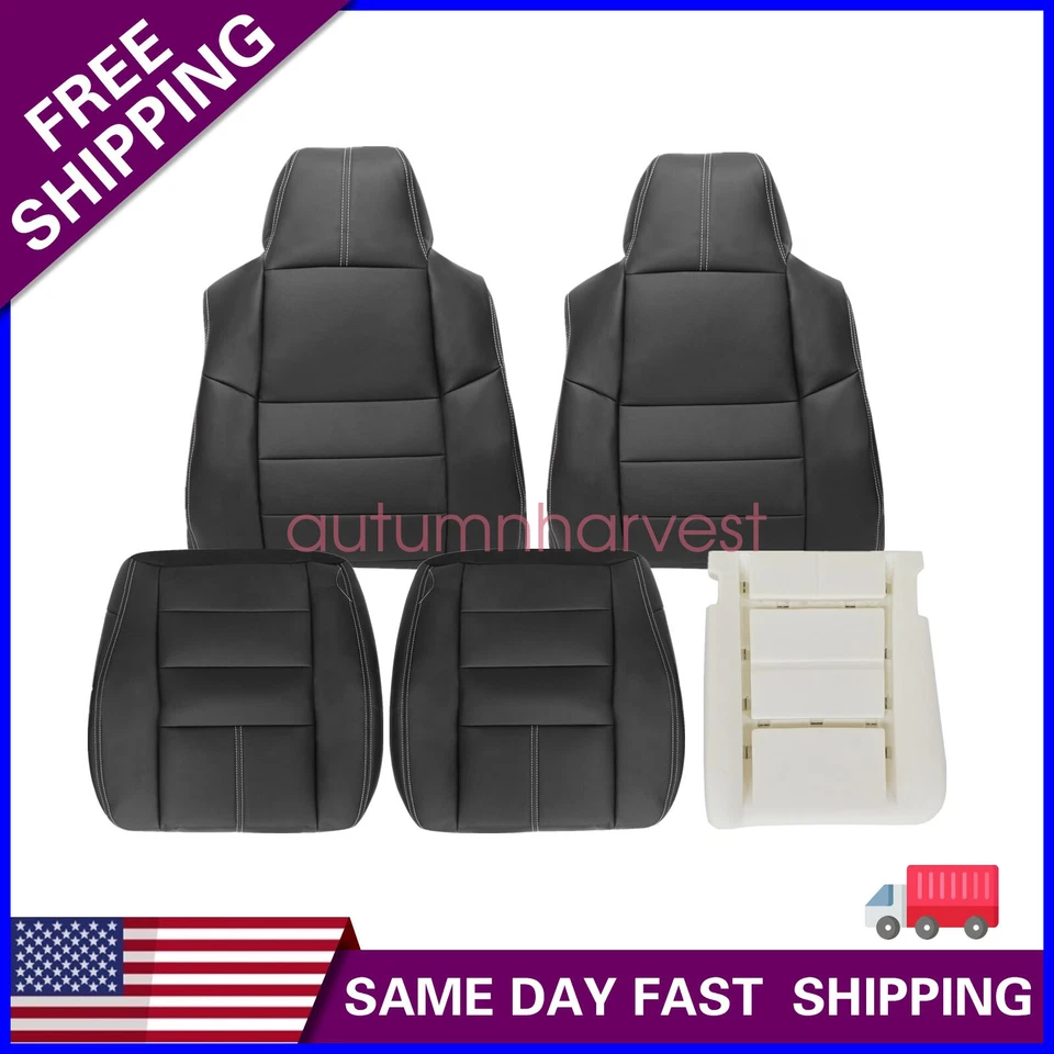 08-10 Fits Ford F250 F350 F450 Super Duty Lariat Front Seat Cover & Driver Foam - Image 1 of 4
