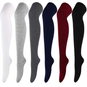Extra Lange Socken Für Frauen Overknee-Oberschenkel High-School-Strümpfe Für ≌ - Bild 1 von 19