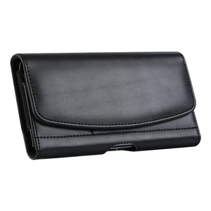 Para Consumer Cellular Iris Connect - Estuche de cuero magnético negro con ranura para tarjetas - Imagen 1 de 7