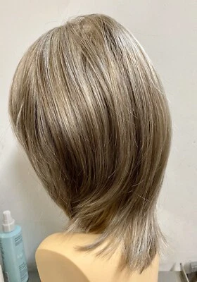 ERIN Louis Ferre Wig MEDIUM SHADE BLONDE T24B/18 MonoTop 100%HandTiedCap Reg$385 - Image 1 of 4