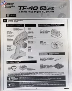 HPI TF-40 Radio System Manual Pack - Brand New - Picture 1 of 1