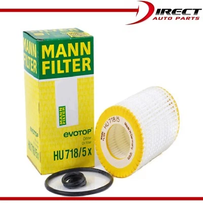 Filtro de aceite de motor polar MANN-FILTER HU718/5x MERCEDES-BENZ OE#0001803109 Foto 1 de 4