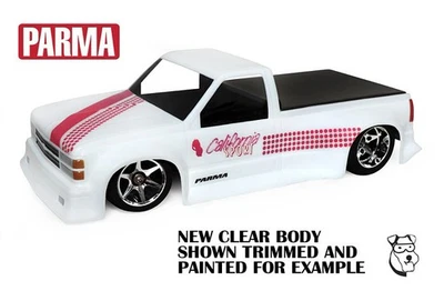 #10318 1/10 PARMA CHEVY CALIFORNIA SPORT TRUCK - CLEAR Classic RC Car BODY - Image 1 of 3