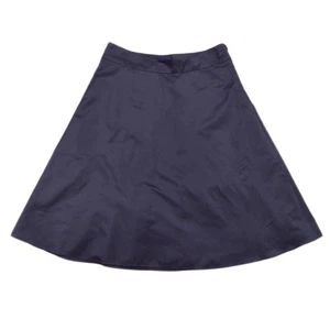 Banana Republic Skirt Black Silk Blend A Line Taffeta Knee Length W 28 Size 0 - Picture 1 of 5