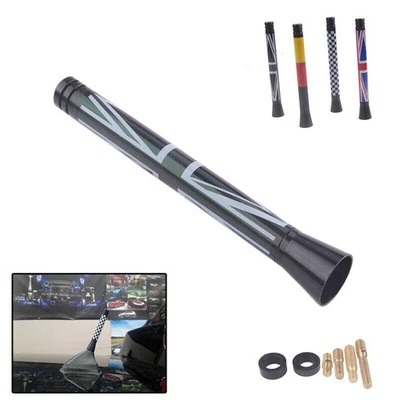 Antenna corta 3" per MINI Cooper accessori esotici Union Jack stile bandiera - Immagine 1 di 4