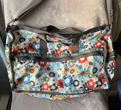 Bolsa de viagem Les Port Duffel Weekender grande muito bom estado 19 x 13 x 8 polegadas - Imagem 1 de 4