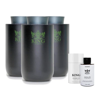 King Of Scents Aroma Essential Oils  Diffuser Operated Cordless Nebulizer Car Di - Image 1 of 4