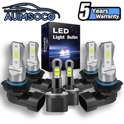 6x Faros antiniebla LED blancos para Cadillac DeVille 1998 1999 2000-2005 Foto 1 de 4