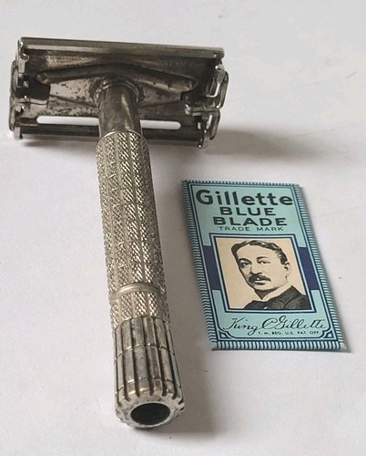 Vintage Gillette Blue Tip Super Speed Double Edge Safety Razor | eBay