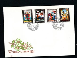 D455768 Liechtenstein FDC Christmas 1974 - Picture 1 of 1