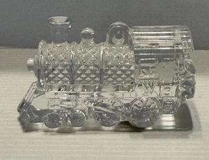 WATERFORD CRYSTAL CHRISTMAS TRAIN Locomotive Ornament - Picture 1 of 8