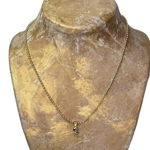 Initial Necklace Letter s - Picture 1 of 4