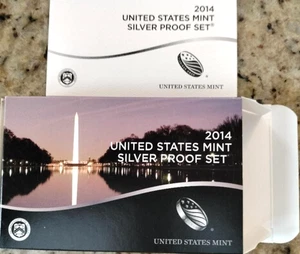 2014-S United States Mint 14-Coin 90% Silver Proof Set OGP & COA - Picture 1 of 7