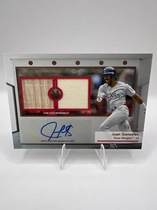 Juan Gonzalez AUTO DUAL RELIC /50 2024 Topps Museum Collection #SWDRA-JGO - Picture 1 of 5