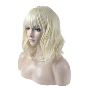 14 Inches Curly Wigs with Bangs for Women Girls Heat Resistant Synthetic Hair... - Picture 1 of 7